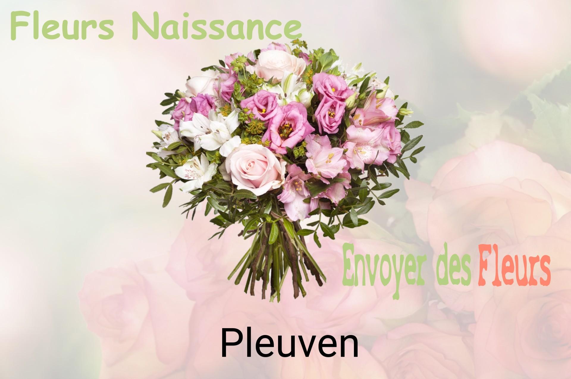 Bouquet de fleurs de naissance livré à Pleuven